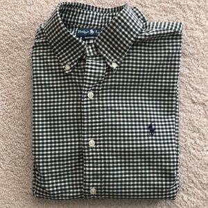 Custom Fit Ralph Lauren Forest Green Button Down